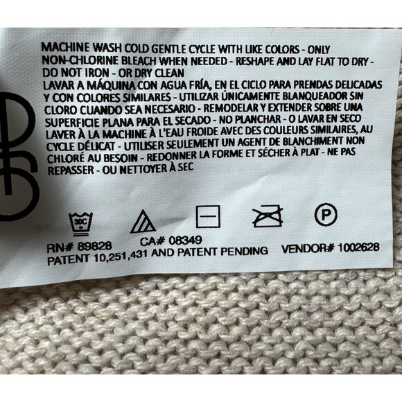 Ella Moss Womens Tan Size XXL Crew Neck Long Sleeve Knit Sweater - Picture 7 of 8